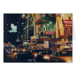 "Crosstown Traffic" New York Watercolor Art Greeting Card