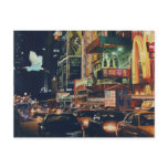 "Crosstown Traffic" New York Watercolor Art postcards
