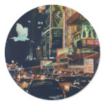 "Crosstown Traffic" New York Watercolor Art stickers
