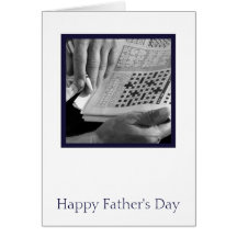 Crossword Father's Day Card