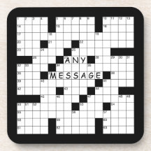 Crossword Puzzle Coaster