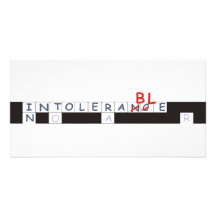 crossword strip customized photo card