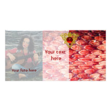 CROTALUS pink fuchsia ,Photo Card