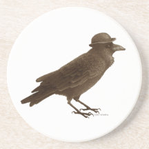 Crow Art Coaster