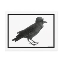 Crow Art Post Card