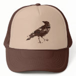 Crow Distressed in Brown Hat