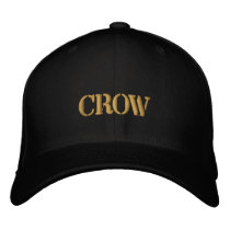 CROW EMBROIDERED BASEBALL CAPS