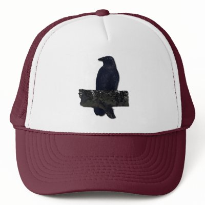 CROW GUARDIAN TRUCKER HATS by RavenSpiritPrints