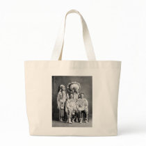 Crow Indian Group Portrait, early 1900s Canvas Bags