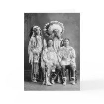 Crow Indian Group Portrait, early 1900s Card