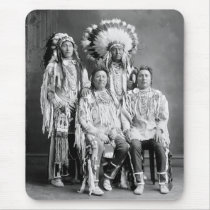 Crow Indian Group Portrait, early 1900s Mousepad