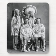 Crow Indian Group Portrait, early 1900s Mousepad