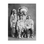 Crow Indian Group Portrait, early 1900s postcards