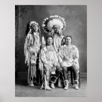 Crow Indian Group Portrait, early 1900s Posters