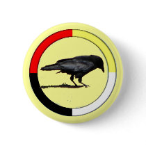 Crow Medicine Button
