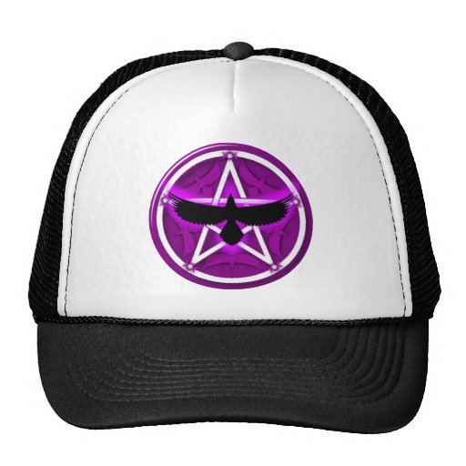 Crow Pentacle - Purple Hat