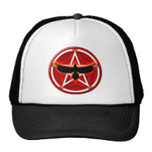 Crow Pentacle - Red Trucker Hat