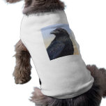 Crow Raven Sunset Painting Art Pet Tee