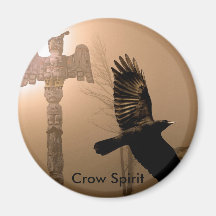 CROW SPIRIT Collection Fridge Magnet