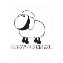 crowd control post cards