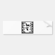CROWD WAKE BOARDERS BUMPER STICKER