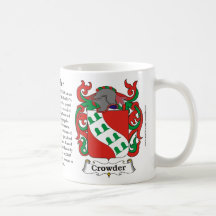 Crowder Family Coat of Arms Mug