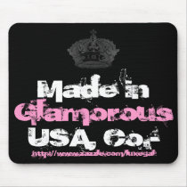 Crown Black/Pink/White Mousepad