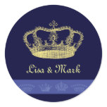 Crown Designs - Blue stickers