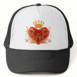 Crown Filigree Heart Hat