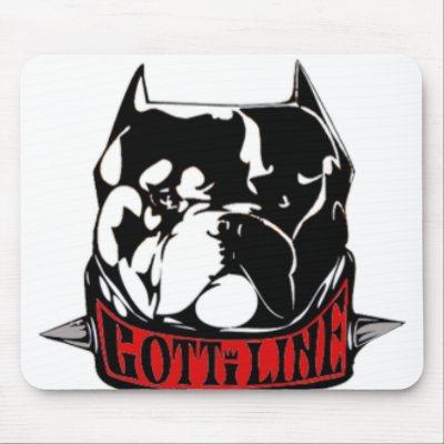 crown-gotti-head-logo mouse mat by pitbulls