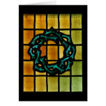 Crown of Thorns Stained Glass Window Art Card
