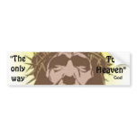 crown of thorns, "The only way, To Heaven" , God bumper stickers