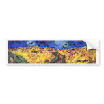 Crows Over Wheatfield By Vincent Van Gogh bumper stickers