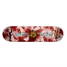 CRPS Fire & Ice Blazing figures Star Burst Skate Board