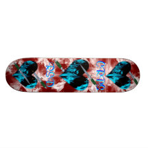 CRPS RSD Blue Heart's A' Flame N' Blades Skateboar Skateboards