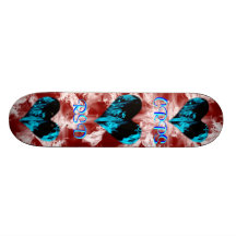CRPS RSD Blue Heart's A' Flame Skateboard