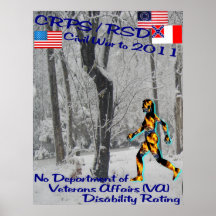 CRPS/RSD No VA Disability Rating Lady 'O Pain Pstr Posters