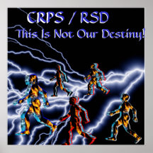 CRPS/RSD - This is Not Our Destiny Black Lightning Poster