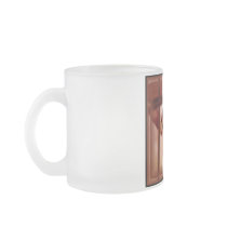 Crucifix Glass Coffee Mug