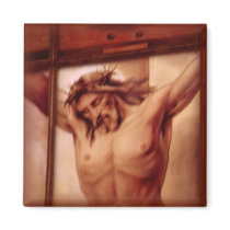 Crucifix Square Magnet