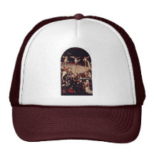 Crucifixion By Lotto Lorenzo (Best Quality) Trucker Hats