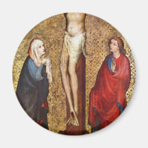 Crucifixion By Meister Des Pähler Altars (Best Qua Refrigerator Magnet
