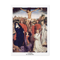 Crucifixion By Memling Hans Post Card