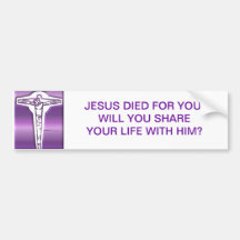 Crucifixion - Jesus on The Cross - Good Friday Bumper Sticker