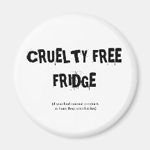 CRUELTY FREE FRIDGE REFRIGERATOR MAGNETS