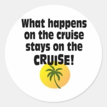 Cruise Round Sticker