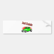 cruisin cars bumper sticker
