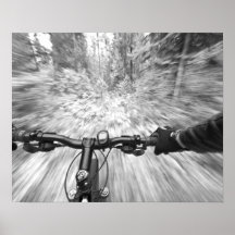 Cruising down a buff section of singletrack 2 posters
