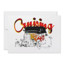 Cruising Roadster Personalized Invitations