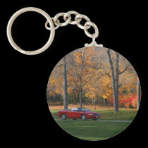 Cruising Through The Park Keychain